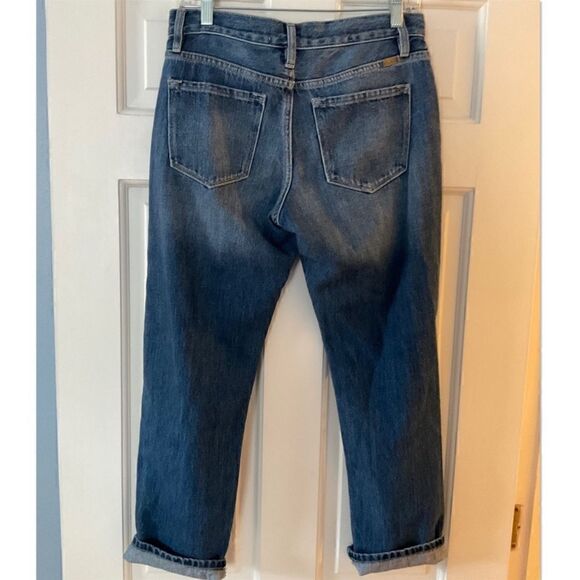 KanCan Pam Mid Rise Ripped Boyfriend Jeans Destroyed MediumWash - Picture 6 of 9